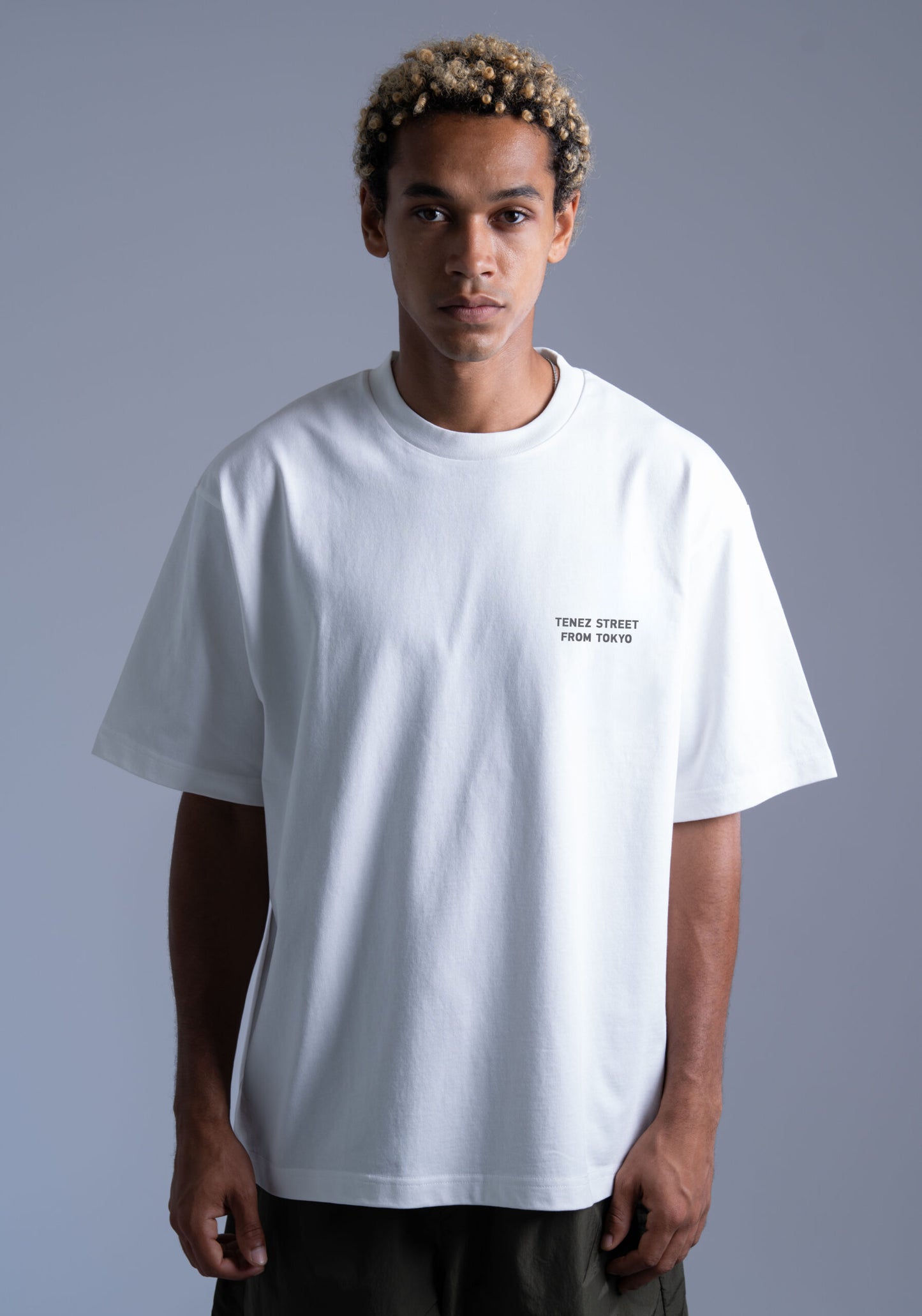 0124. AFTER-TRAINING Silky-Matte Cotton Tee "スネッチ CLUB"