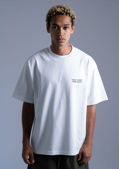 0124. AFTER-TRAINING Silky-Matte Cotton Tee "スネッチ CLUB"