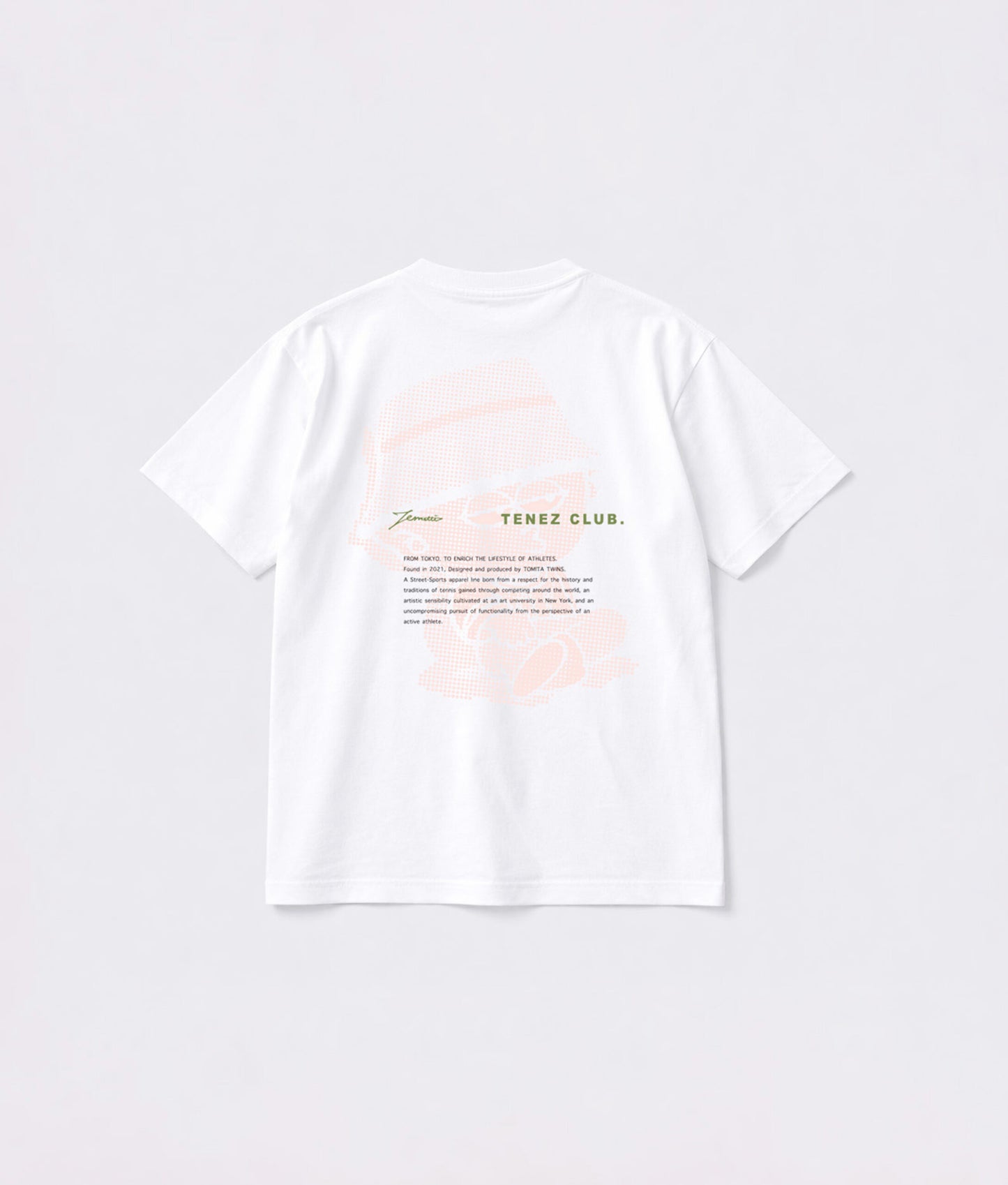 0124. AFTER-TRAINING Silky-Matte Cotton Tee "スネッチ CLUB"