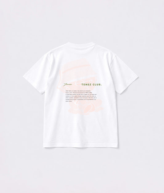 0124. AFTER-TRAINING Silky-Matte Cotton Tee "スネッチ CLUB"