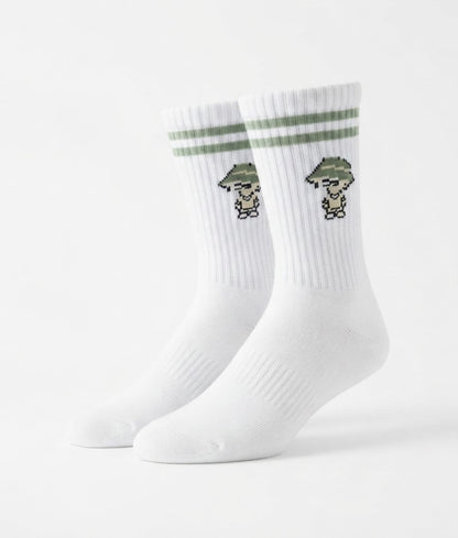 0136. Half Terry Arch Support Socks "スネッチ”