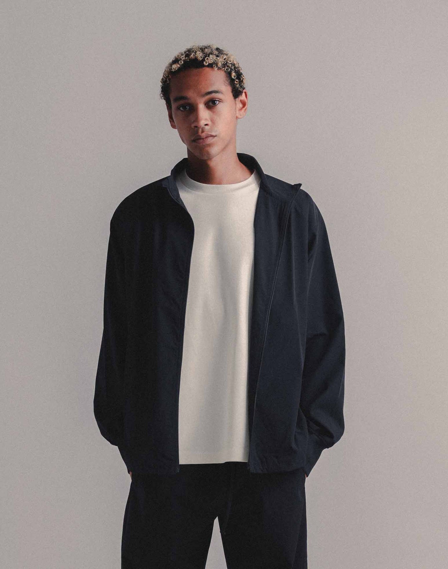0080. NYLON-STRECH Track Jacket